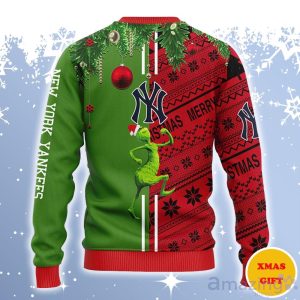 New York Yankees Grinch & Scooby-Doo Ugly Sweater Gift For Christmas Product Photo 2