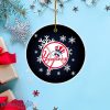 New York Yankees Merry Christmas Circle Ornament