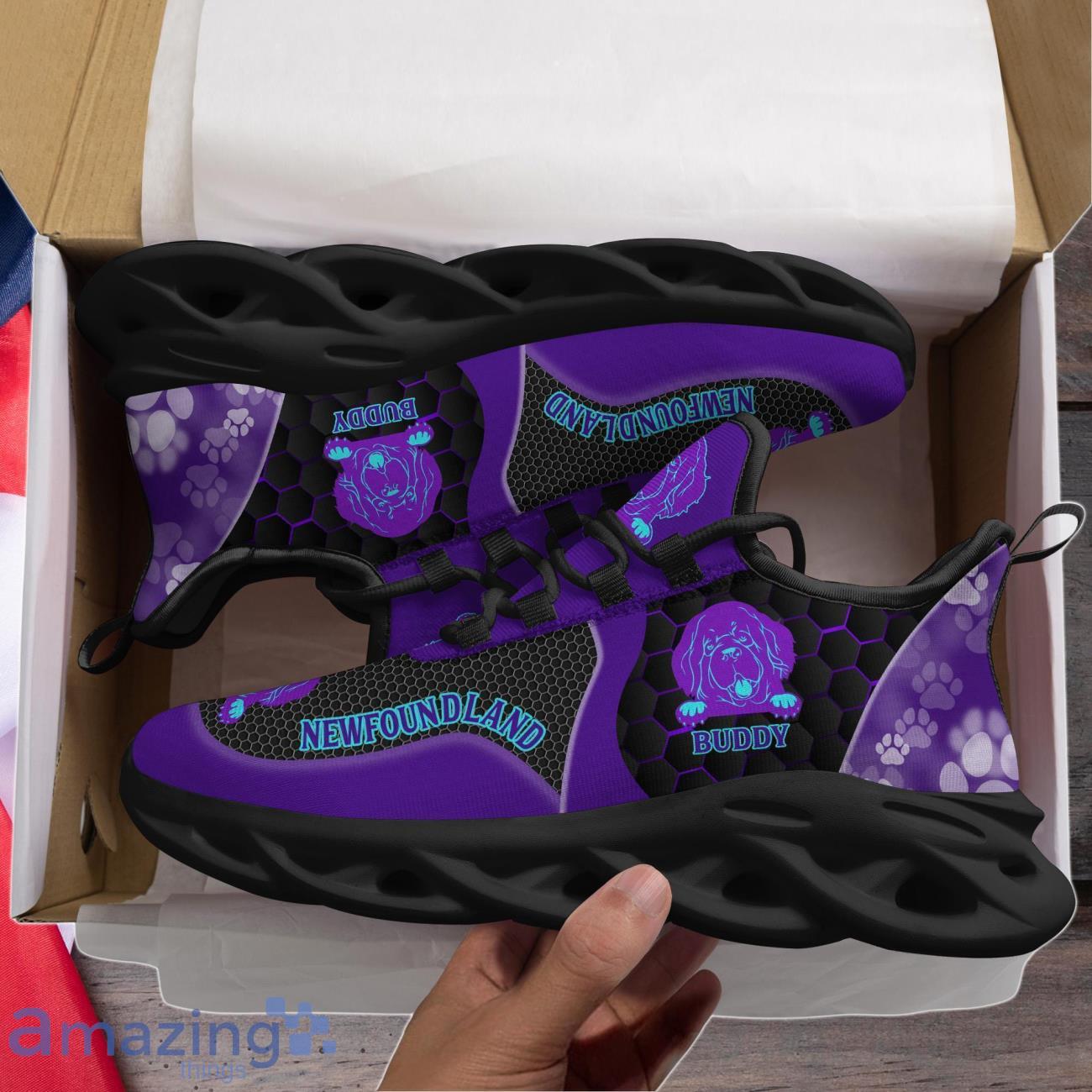 Newfoundland Sneaker Custom Dog Name Shoes For Men Women image Newfoundland Sneaker Custom Dog Name Shoes For Men Women Product Photo 2