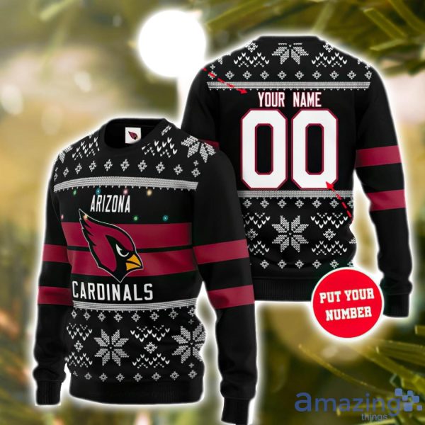 Arizona Cardinals Christmas Jumper Graphic Crew Sweatshirt - Mens