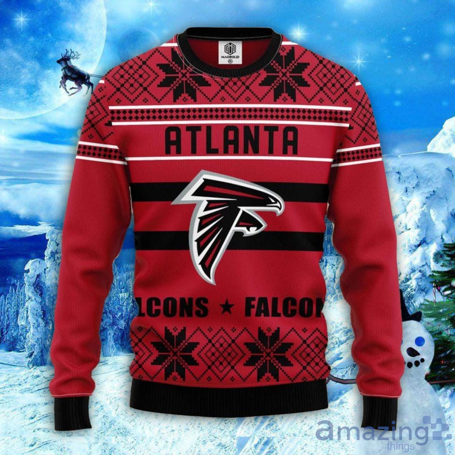 Atlanta Falcon Player Rushing Ugly Christmas Sweater - Shirt Low Price