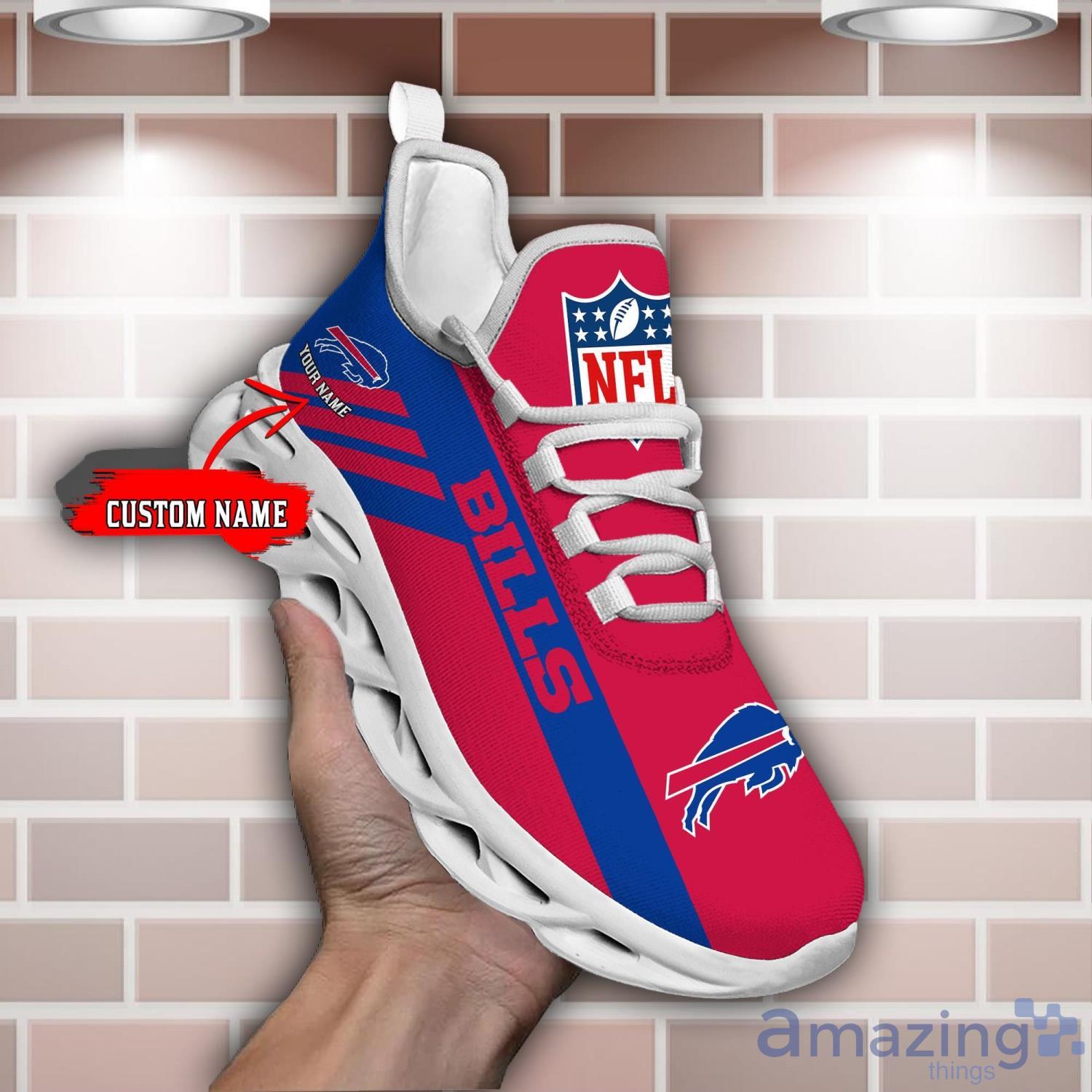 Buffalo Bills NFL Max Soul Shoes Custom Name Running Sneakers