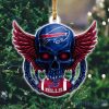 NFL Buffalo Bills Skull Christmas Ornament