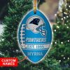 NFL Carolina Panthers Custom Name Christmas Ornament