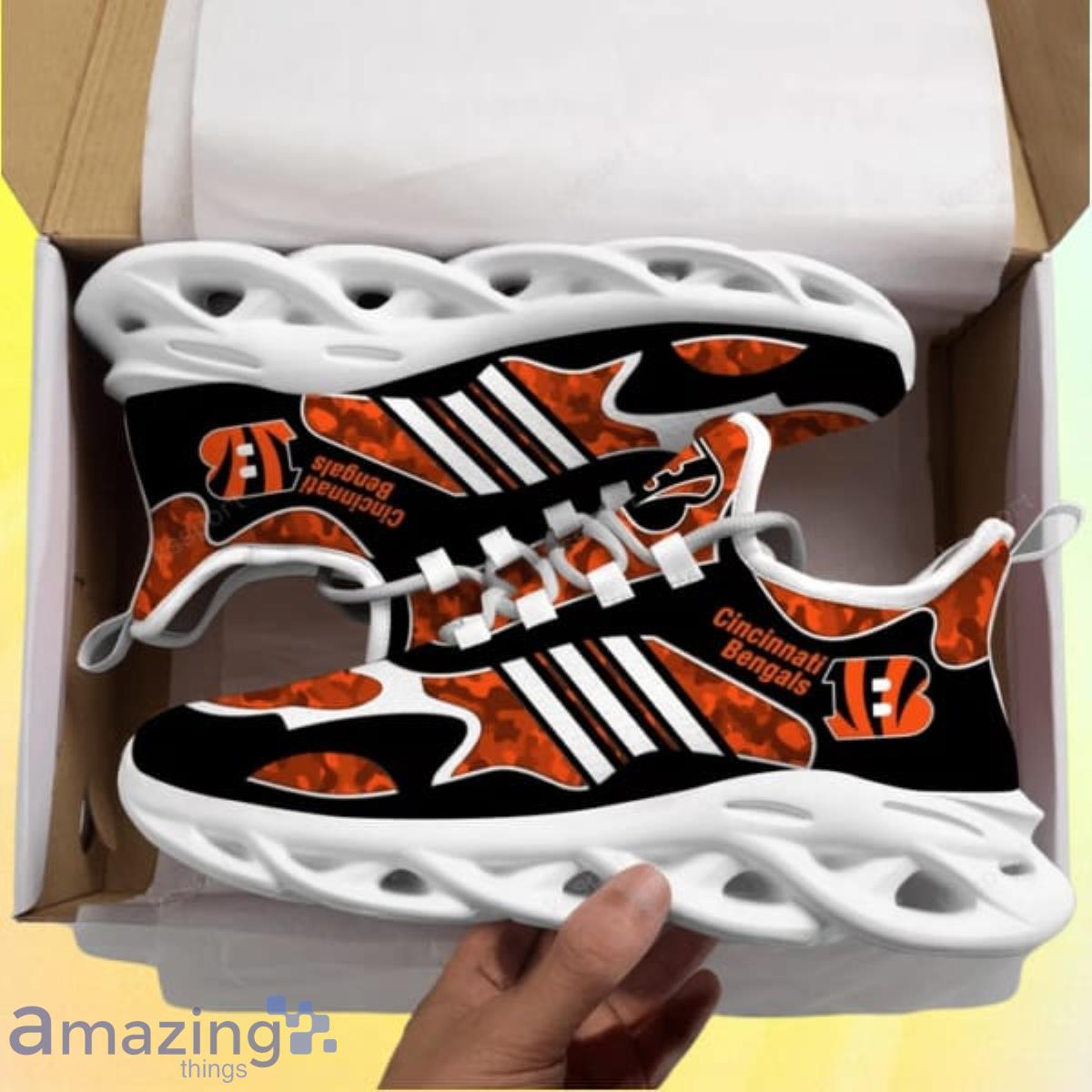 Custom Name Cincinnati Bengals NFL Max Soul Shoes