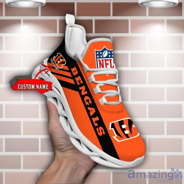 Cincinnati Bengals Drip Logo NFL Max Soul Shoes Custom Name For Men And  Women Running Sneakers - Freedomdesign