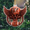 NFL Cincinnati Bengals Skull Christmas Ornament