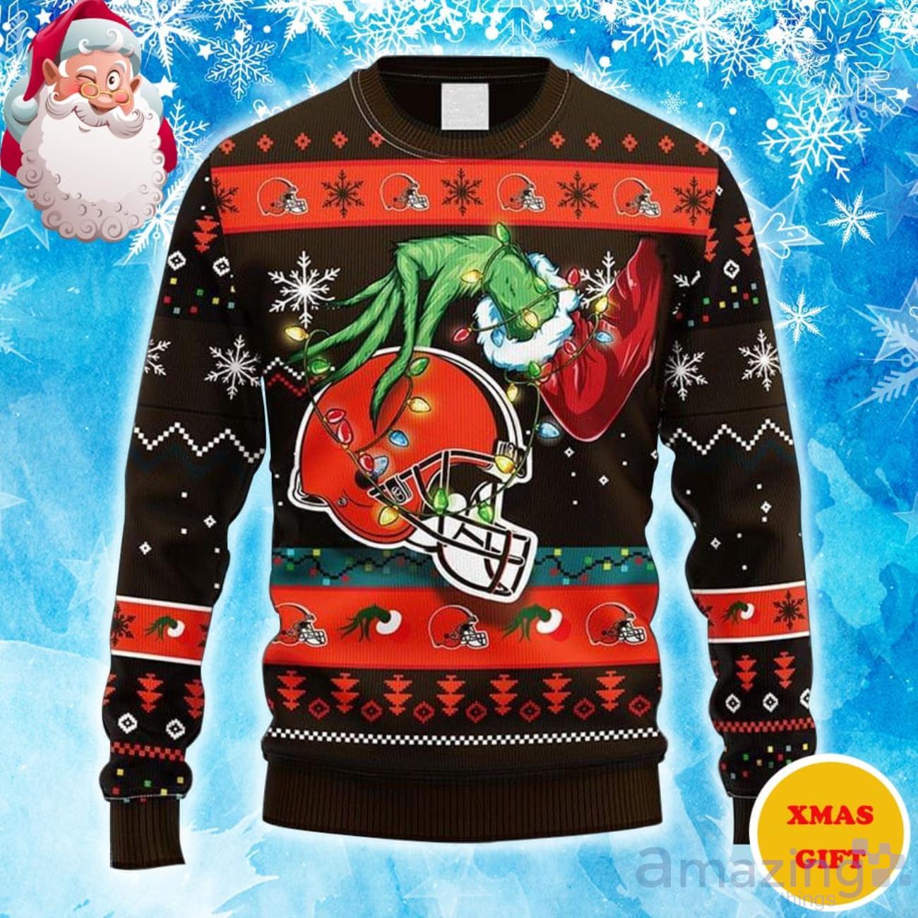 NFL Cleveland Browns Christmas Full-print Knitted Sweater FVJ015