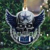 NFL Dallas Cowboys Skull Christmas Ornament