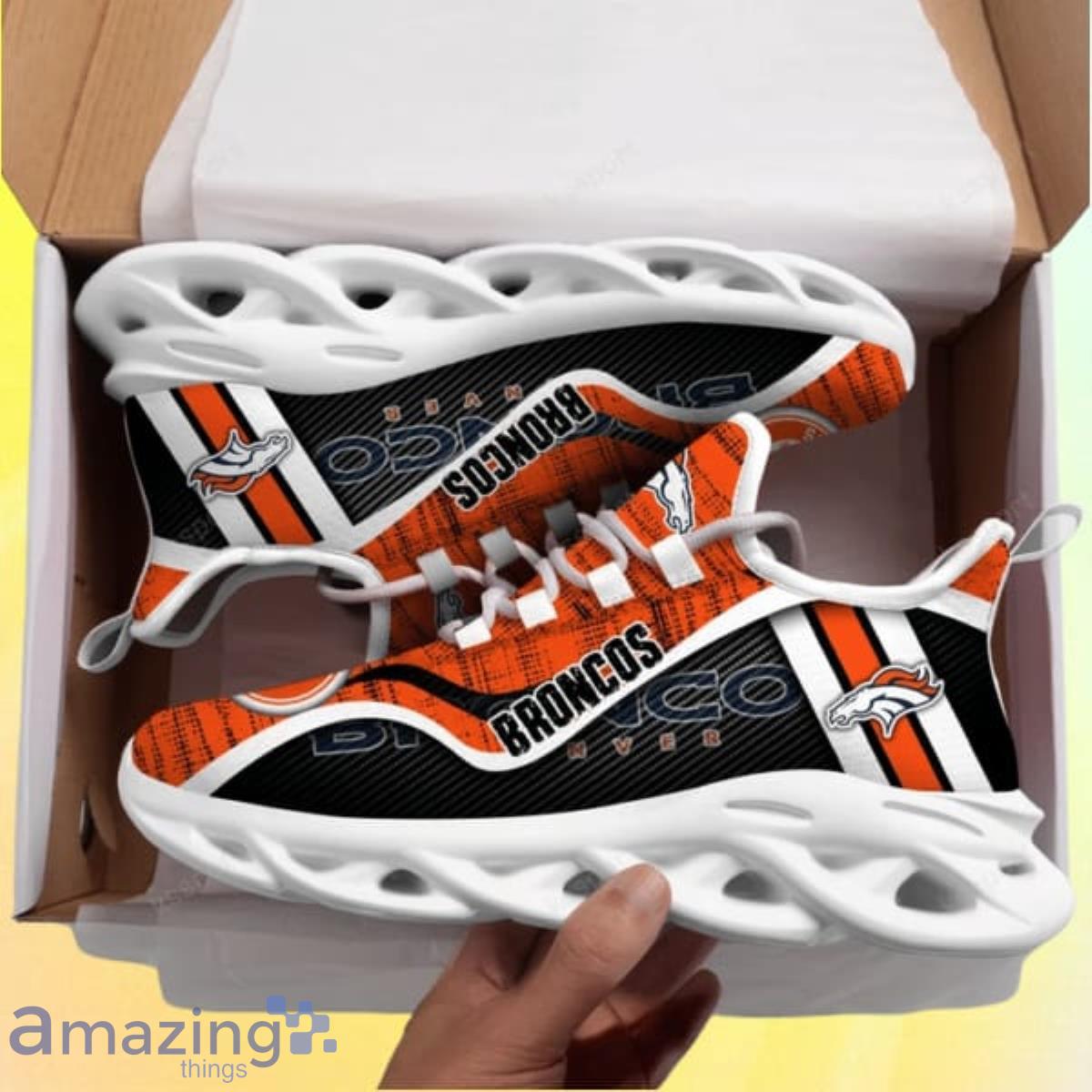 NFL Denver Broncos Custom Name Max Soul Shoes Special Gift Product Photo 1