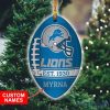 NFL Detroit Lions Custom Name Christmas Ornament
