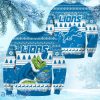 NFL Detroit Lions Grinch Personalized Christmas Ugly Sweater 3D Gift For Big Fans