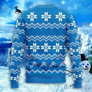 NFL Detroit Lions Sweater All Over Print Christmas Ugly Sweater Snowflake Pattern Christmas Gift Product Photo 2