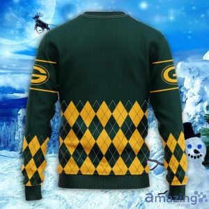 NFL Green Bay Packers Sweater All Over Print Christmas Ugly SweaterChristmas Gift Caro Pattern Product Photo 2