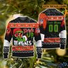 NFL Grinch Drink Up Cincinnati Bengals Custom Name And Number Ugly Christmas Sweater Christmas Gift