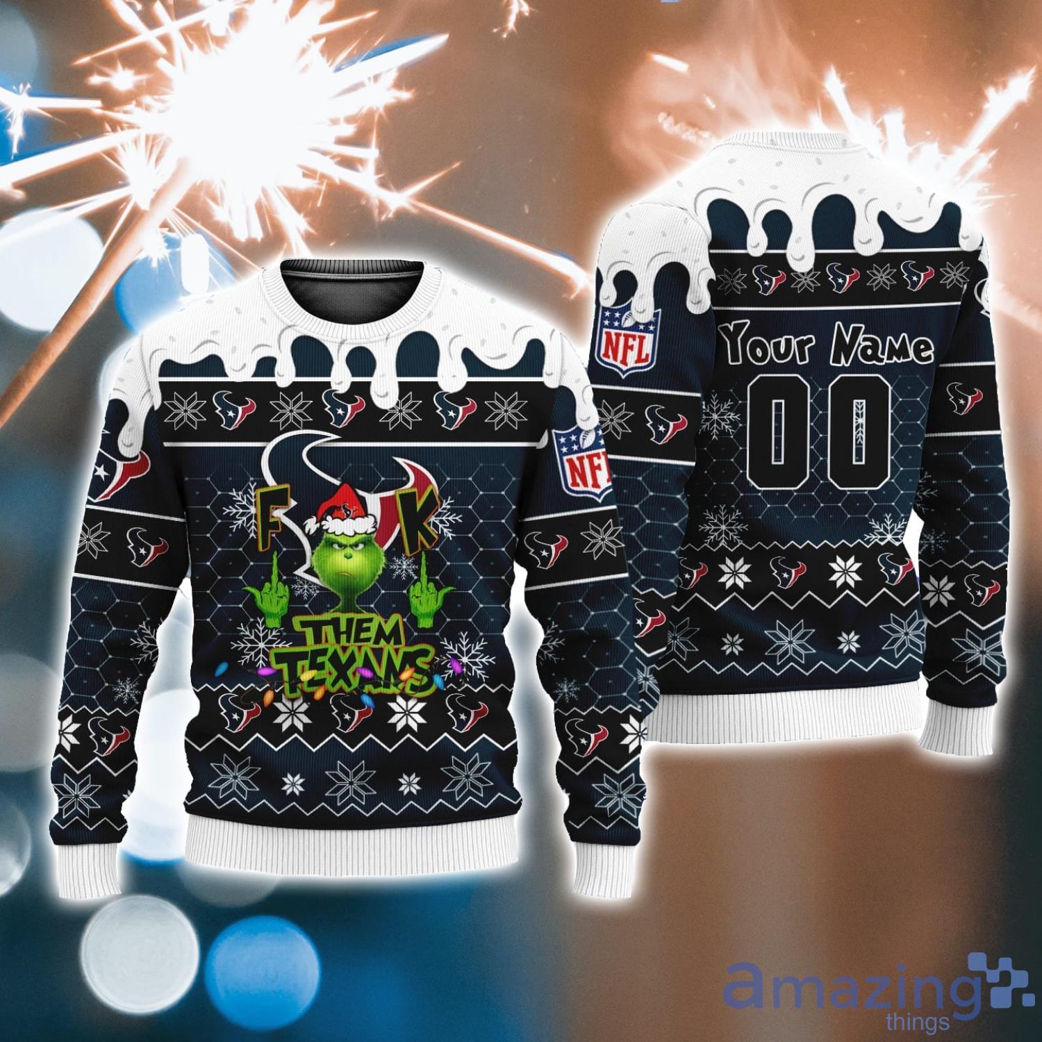 Dallas Cowboys Grinch Ugly Christmas Sweater