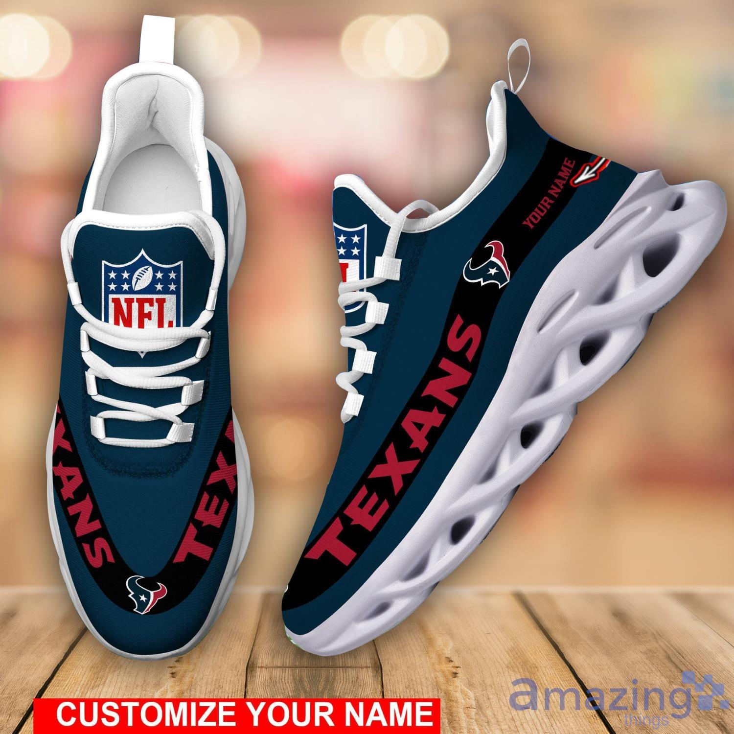 NFL Houston Texans Running Sneakers Custom Name Cool Gift Max Soul Sneakers image NFL Houston Texans Running Sneakers Custom Name Cool Gift Max Soul Sneakers Product Photo 3