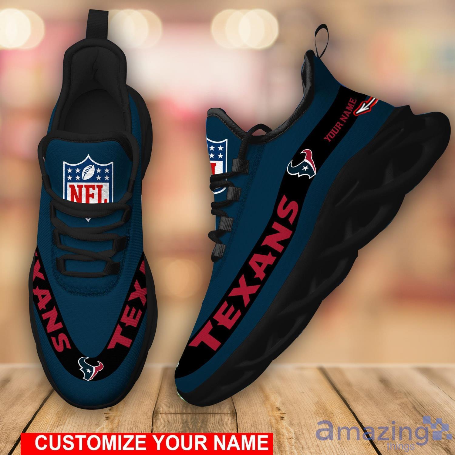 NFL Houston Texans Running Sneakers Custom Name Cool Gift Max Soul Sneakers image NFL Houston Texans Running Sneakers Custom Name Cool Gift Max Soul Sneakers Product Photo 4