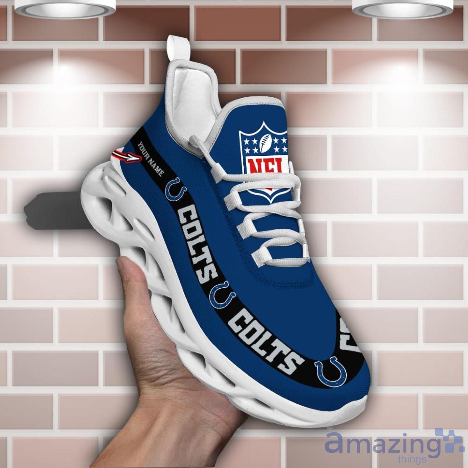 Indianapolis Colts Splash Colors Design Running Sneaker Max Soul Shoes Gift  For Men And Women - Banantees