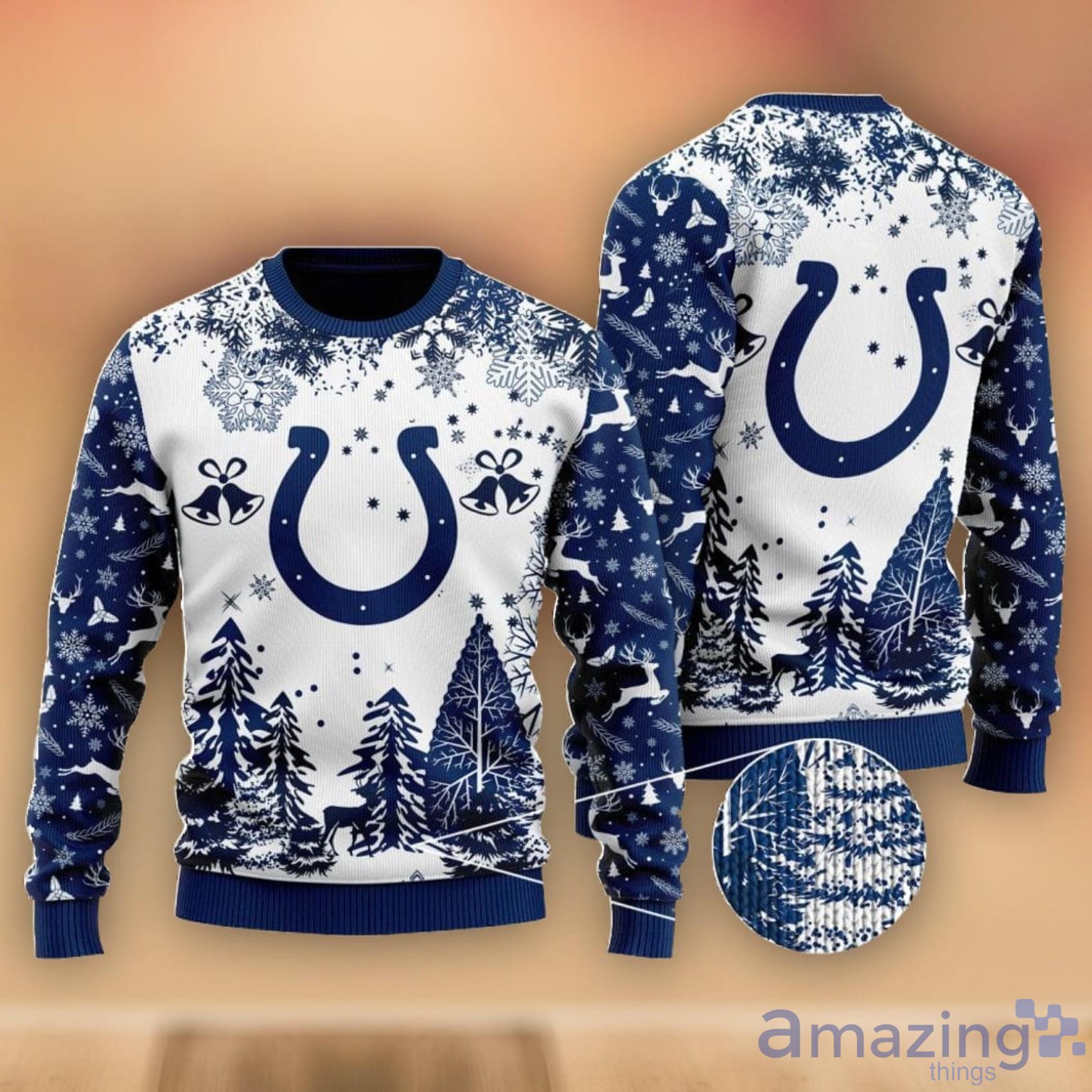NFL Indianapolis Colts Special Forest Design Christmas Ugly Sweater Christmas Gift Product Photo 1