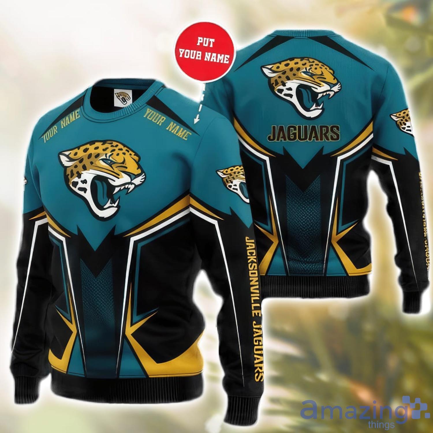 NFL Jacksonville Jaguars Football Leather Varsity Jacket