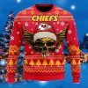 NFL Kansas City Chiefs Golden Skull Christmas Ugly Christmas Sweaters Special Gift For Loved Ones