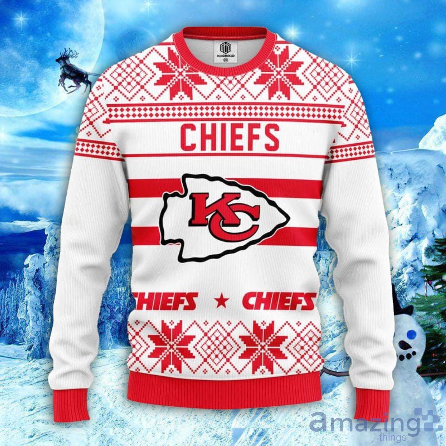 Kansas City Chiefs 3D All Over Print Christmas Gift Ugly Christmas