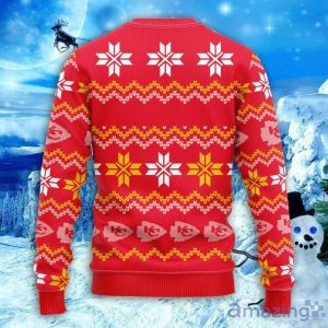 NFL Kansas City Chiefs Sweater All Over Print Christmas Ugly Sweater Snowflake Pattern Christmas Gift Product Photo 2