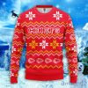 NFL Kansas City Chiefs Sweater All Over Print Christmas Ugly Sweater Snowflake Pattern Christmas Gift