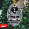 NFL Las Vegas Raiders Custom Name Christmas Ornament
