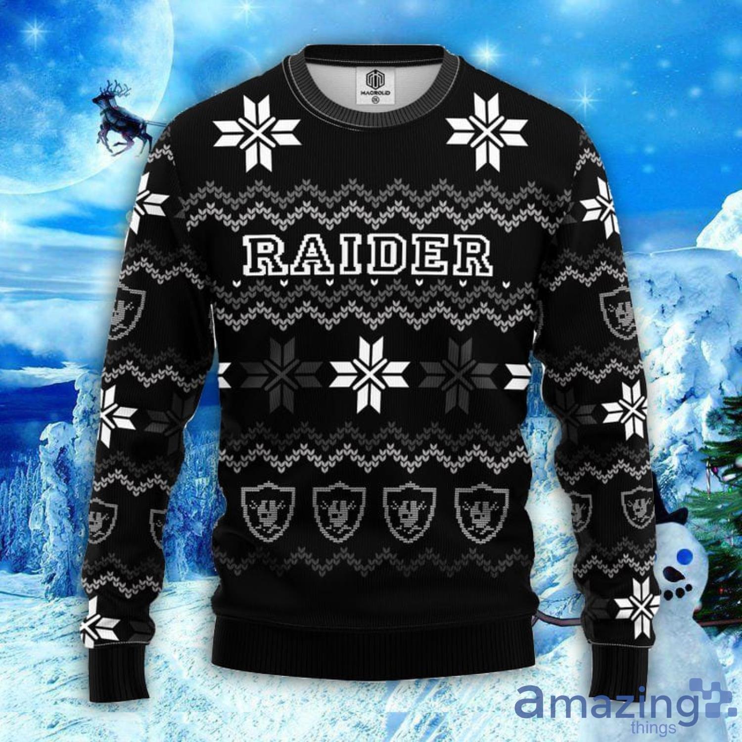 BIG SALE] Las Vegas Raiders All I Want For Christmas Is Raiders Ugly Sweater