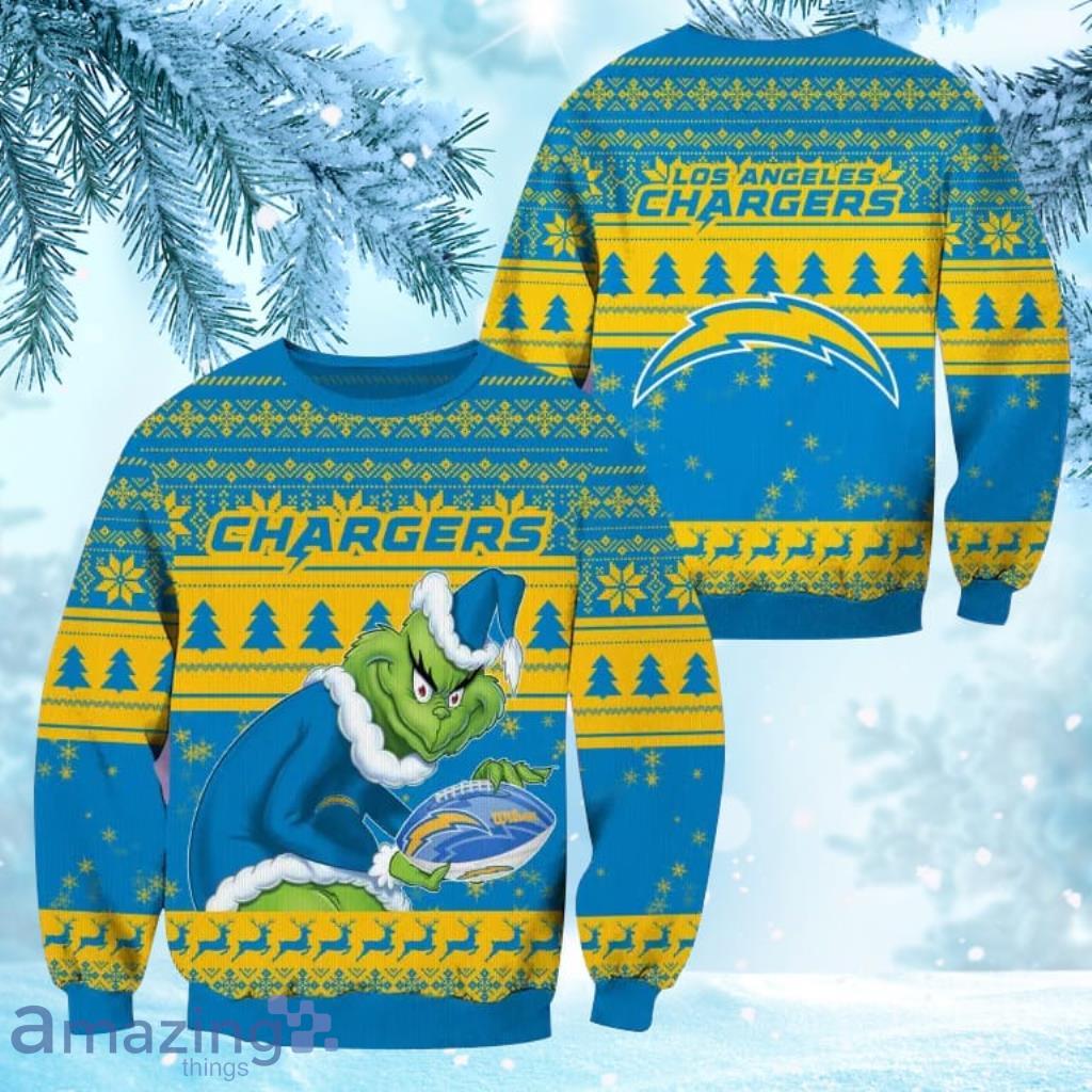 La Chargers Nfl Custom Name Number Ugly Christmas Sweater