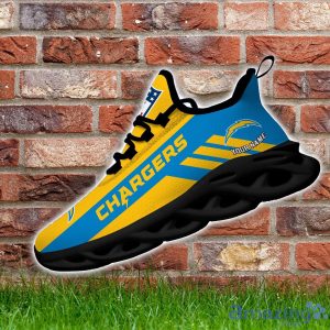 NFL Los Angeles Chargers Running Sneakers Custom Name Cool Gift Max Soul Shoes Product Photo 3