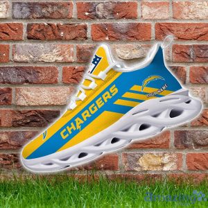 NFL Los Angeles Chargers Running Sneakers Custom Name Cool Gift Max Soul Shoes Product Photo 4