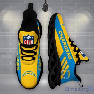 NFL Los Angeles Chargers Running Sneakers Custom Name Cool Gift Max Soul Shoes Product Photo 5