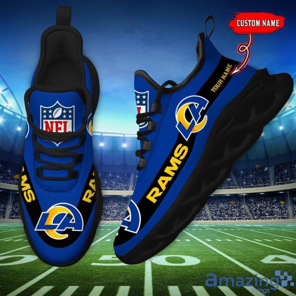 Los Angeles Rams Max Soul Sneakers Custom Name Running Shoes For