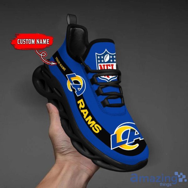 Los Angeles Rams NFL Custom Name Unique Max Soul Shoes Gift For