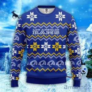 NFL Los Angeles Rams Sweater All Over Print Christmas Ugly Sweater Snowflake Pattern Christmas Gift Product Photo 1