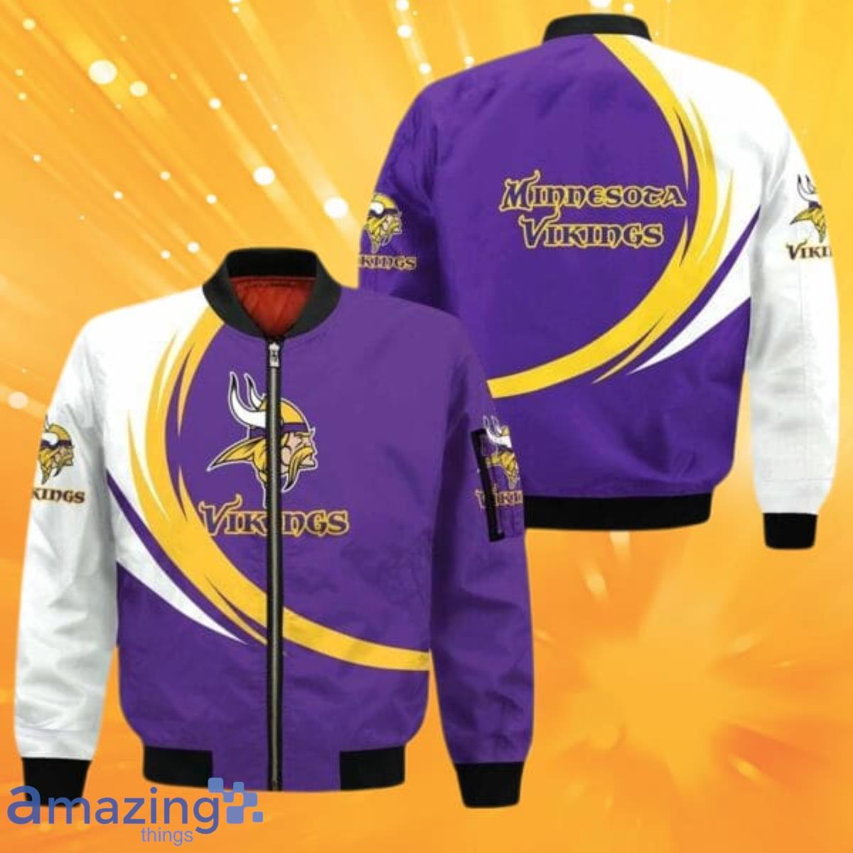 Minnesota Vikings NFL Varsity Purple and Yellow Jacket