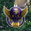 NFL Minnesota Vikings Skull Christmas Ornament