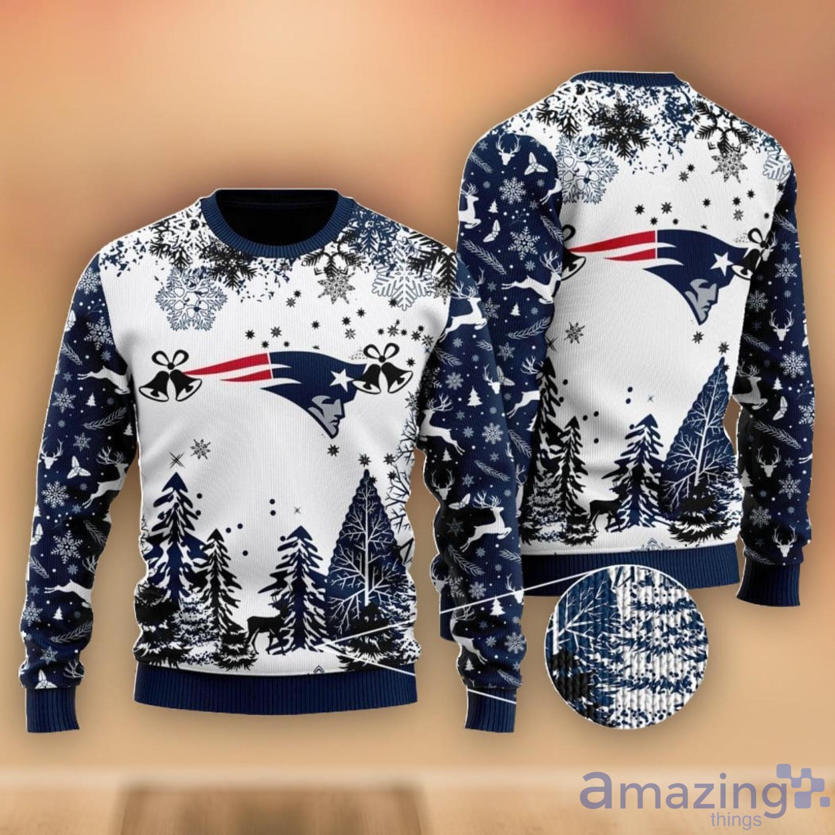 NFL Mickey Mouse New England Patriots Christmas Sweater