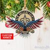 NFL New Orleans Saints Personalized Christmas Ornament American US Eagle