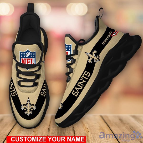 New Orleans Saints Custom Name Cool Max Soul Sneaker Running Shoes