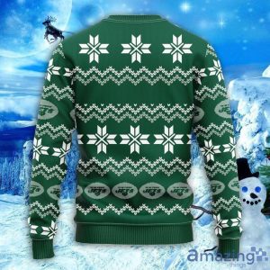 NFL New York Jets Sweater All Over Print Christmas Ugly Sweater Snowflake Pattern Christmas Gift Product Photo 2
