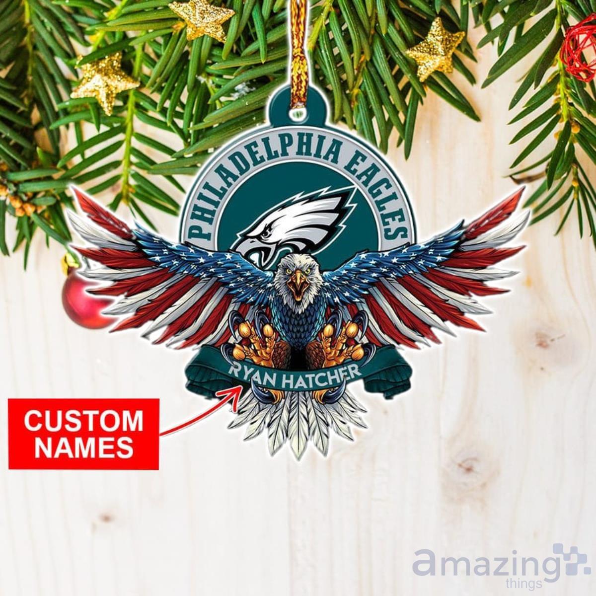 NFL Philadelphia Eagles Personalized Christmas Ornament American US Eagle image NFL Philadelphia Eagles Personalized Christmas Ornament American US Eagle Product Photo 1