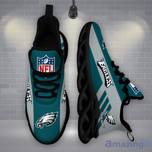 NFL Philadelphia Eagles Running Sneakers Custom Name Cool Gift Max Soul  Shoes