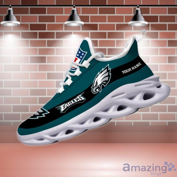 Philadelphia Eagles NFL Max Soul Shoes Custom Name Tie Dye Running Sneakers Gifts  NFL Fans - YesItCustom