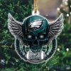 NFL Philadelphia Eagles Skull Christmas Ornament