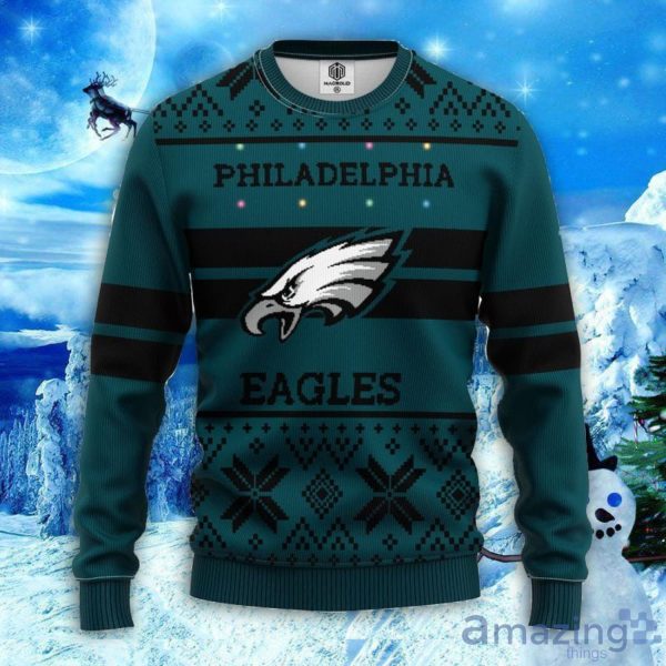 Light up eagles sales christmas sweater