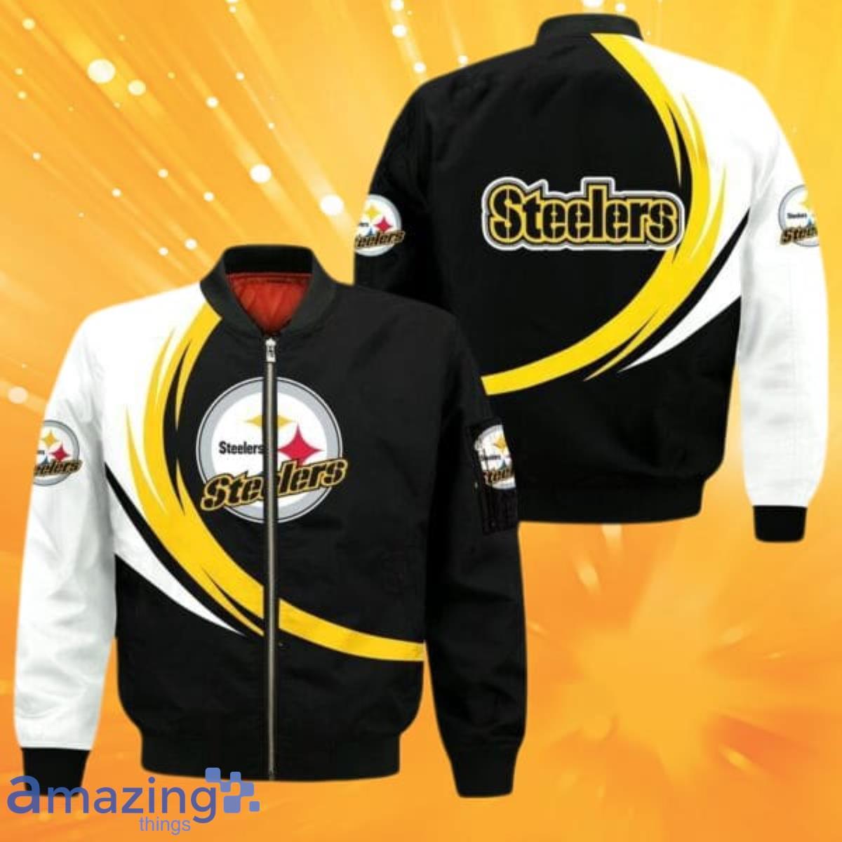 Pittsburgh Steelers NFL Bomber Jacket Style Gift For Fans